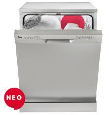 LP8 810 INOX Ελεύθερο πλυντήριο πιάτων 60cm. Ανοξείδωτη πόρτα με ειδικό βερνίκι για τις δακτυλιές. Χωρητικότητα : 12 πλήρη σερβίτσια. Προγράμματα πλυσίματος : 5.