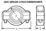 psi/3450 kpa Dimensiune de la 1-8 /25 304,8 mm Dimensiune Dimensiuni Presiune de lucru Sarcină de Dev. unghiulară Greut. unitară nominală ø exterior max. încărcare max. admisibilă aprox.