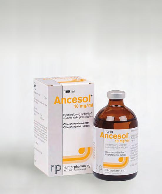 ancesol 10mg/ml 100ml RICHTER PHARMA AG ΑΜΚ 73977 / 14-10-2015 Σύνθεση σε δραστικά συστατικά και άλλες ουσίες (ανά ml) Δραστικό (ά) Έκδοχα Chlorphenamine maleate.