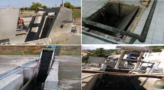 4.1 Εσχαρισμός Τα προβλήματα που αναφέρθηκαν από τους υπεύθυνους λειτουργίας των εγκαταστάσεων ήταν η κατακράτηση μεγάλων στερεών στις σχάρες.