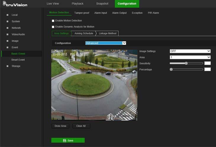 4. Στην αναπτυσσόμενη λίστα Image Settings (Ρυθμίσεις εικόνας), επιλέξτε OFF (Απενεργοποίηση), Auto-switch (Αυτόματη εναλλαγή) ή Scheduled-switch (Προγραμματισμένη εναλλαγή).