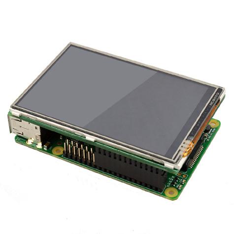 شاشة اللمس املخصصة للرازبريي باي )RPI-LCD( ميكنك اآلن استخدام شاشة اللمس املخصصة للرازبريي باي التي تتميز بصغر حجمها كام ميكنك
