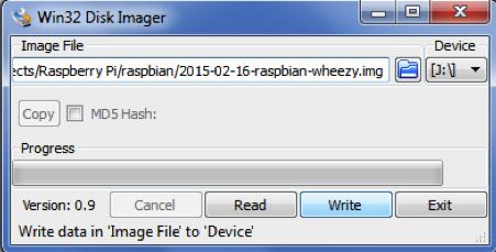 تثبيت نظام التشغيل 4 تثبيت نظام التشغيل عىل بطاقة الذاكرة يف نظام التشغيل ويندوز :)windows( بعد االنتهاء من تهيئة بطاقة الذاكرة سنقوم بنقل نظام التشغيل عليها وذلك من خالل برنامج: (Win32 Disk Image