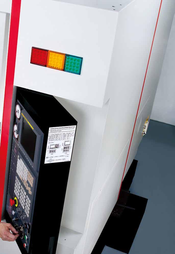 a b c d Swiveling operator panel.