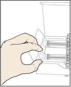 Βήμα 1: Προετοιμαστείτε Α. Αφαιρέστε από τη συσκευασία τον αριθμό των συρίγγων AMGEVITA που χρειάζεστε. Πιάστε τον κύλινδρο της σύριγγας για να αφαιρέσετε τη σύριγγα από τον δίσκο.