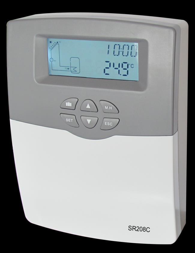 Manual de operare al automatizarii PANOSOL SR208C pentru sisteme solare