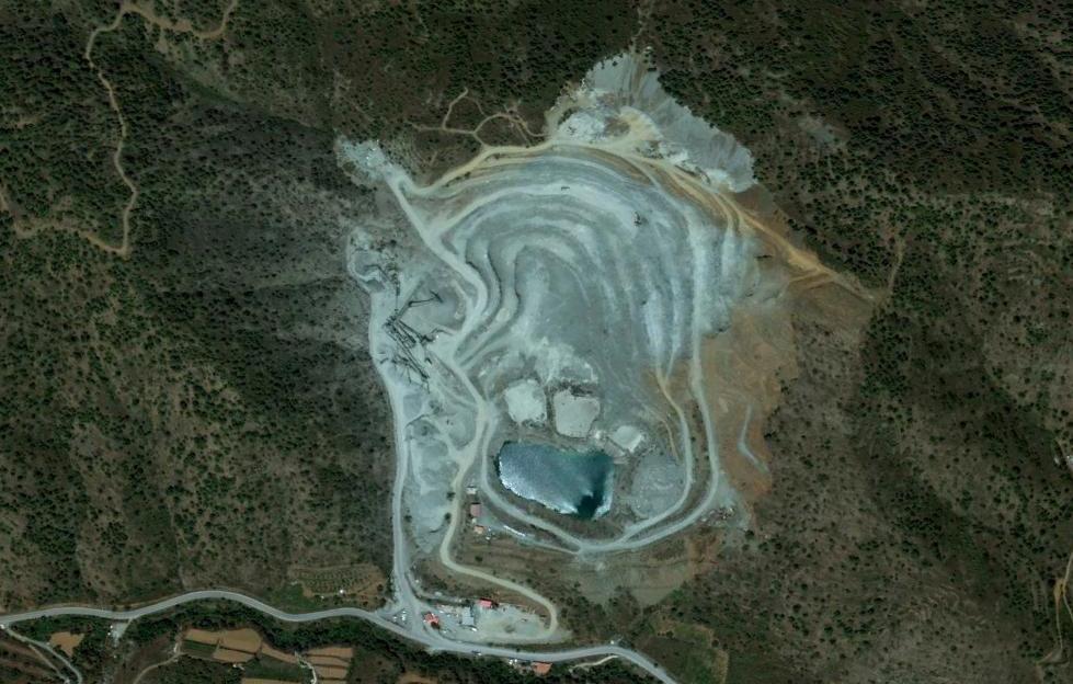 Εικόνα 2.1: Γενική άποψη του λατομείου Εικόνα 2.