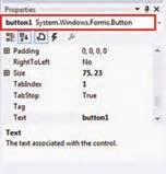 شکل 8 6 پنجره Properties برای نمایش ویژگی های دکمه جدول 6 6 ویژگی های Button ویژگی Name Text Location دکمه Button مقدار button1 بگو سالم X Center in Form Horizontally Y 200 حال برنامه را اجرا و روی