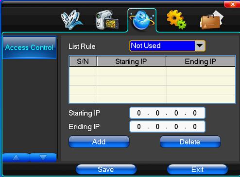Adresa IP de inceput Ending IP Adresa IP de final Add