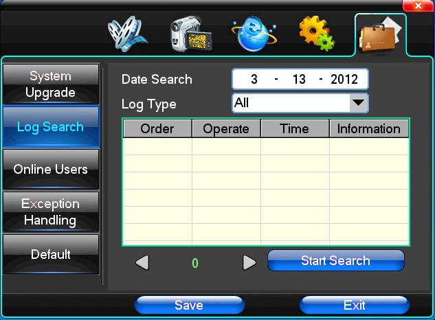 Actualizare prin USB: copiati fisierul de actualizare in directorul radacina al memoriei USB si conectati-o la DVR. Apasati butonul Software upgrade din meniu.