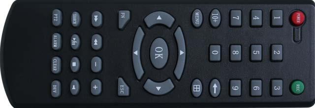 Capitolul 3 Utilizare DVR 3.1 Functii telecomanda si mouse Telecomanda si tastatura de pe panoul frontal Tasta Instructiuni de operare POWER Pornire / Oprire DVR MENU Deschide meniul principal.