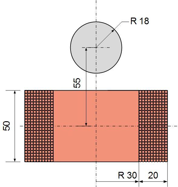 lahko obravnavamo kot dvodimenzionalnega v ravnini r-z. Če bi npr. središče kroglice ne bilo v osi tuljave, bi problem ne bil več rotacijsko simetričen.