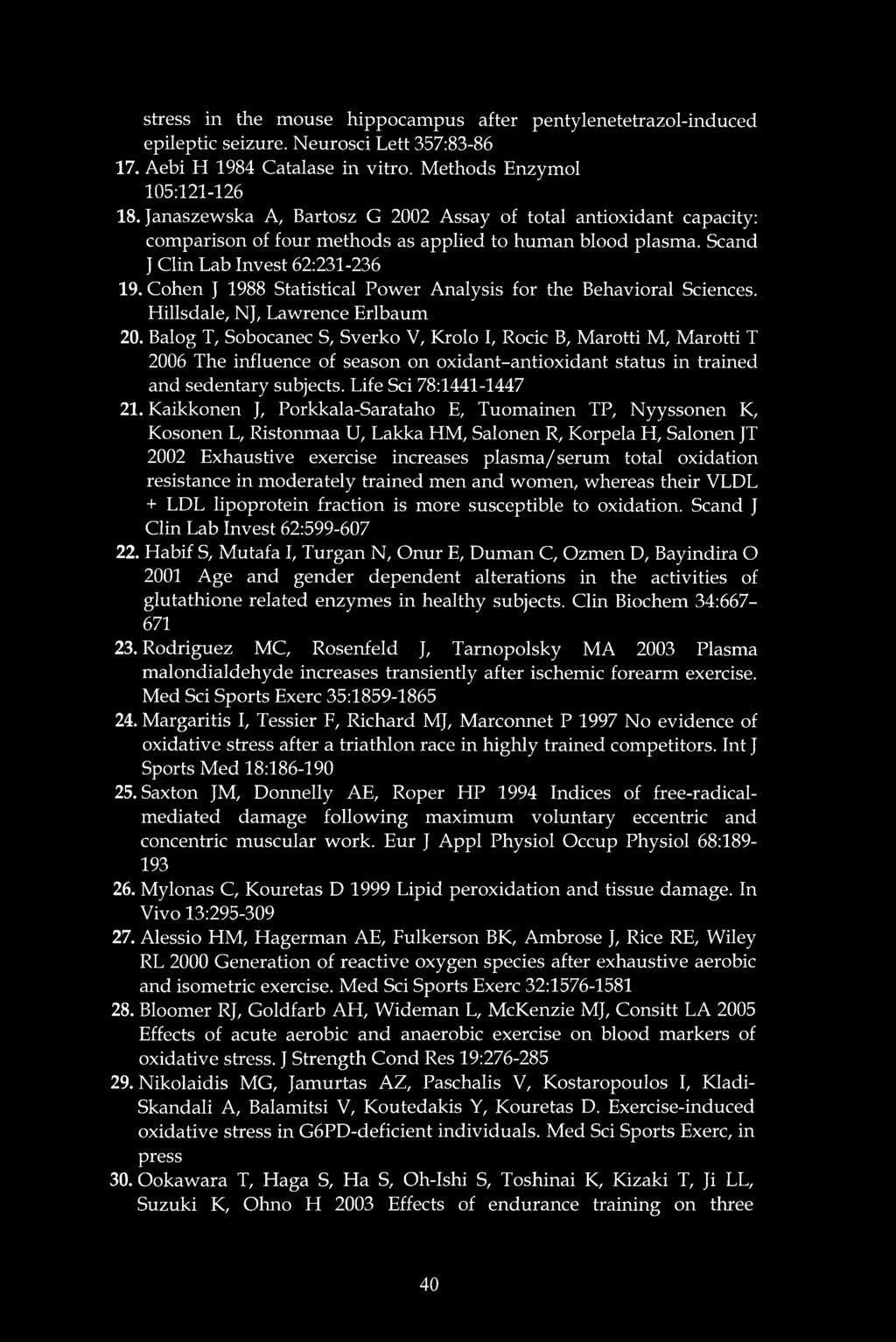 Cohen J 1988 Statistical Power Analysis for the Behavioral Sciences. Hillsdale, NJ, Lawrence Erlbaum 20.