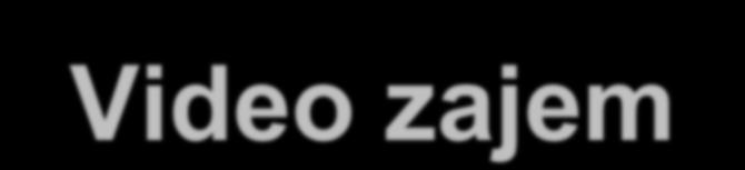 Video zajem Video je zaporedje statičnih slik Način zapisa videa analogni način zapisa digitalni način zapisa Zelo zahteven, velike prenosne