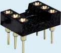 The narrow nose shape of the DIP test clips allows for easy attachment on high density PC boards. Order # Mfr.# Description (-2) (3-up) 08-3355 923695 08 pin standard $9.99 $9.