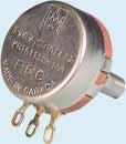 2 Watt Potentiometers Linear taper 4" diameter shaft Hot molded carbon element Gold plated terminals Stainless steel shaft and housing Meets or exceeds specifications of MIL-R QPL listed Operating