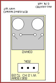 SS4900 Channel Switch PCB Component Layout Top and Bottom Pattern CHANNEL PCB CODE NO.