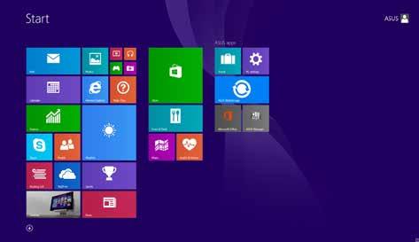 Windows UI Το Windows 8.1 συνοδεύεται από διεπαφή χρήστη (UI) βάσει παράθεσης η οποία σας επιτρέπει να οργανώνετε και να έχετε εύκολη πρόσβαση σε εφαρμογές Windows από την Οθόνη Έναρξης.