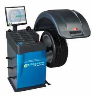 MAŞINĂ DE ECHILIBRAT BEISSBARTH MT857DT Maşină de echilibrat cu flanşă autocentrantă, pentru roţi de până la 65 kg, afişaj pe monitor TFT, braţ pentru înregistrare electronică a datelor jantei,