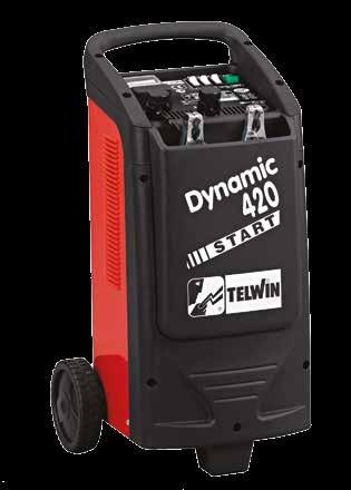 DYNAMIC 420 START REDRESOR-ROBOT DE PORNIRE TWDYNAMIC420 Robot de pornire şi încărcător pentru acumulatori, dotat cu roţi pentru mobilitate, pentru încărcarea acumulatorilor cu acid pe 12/24 V şi