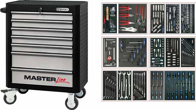 CĂRUCIOR MASTERLINE ECHIPAT CU 454 SCULE KS878.