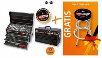 SET UNIVERSAL CHROMEPLUS ECHIPAT CU 99 SCULE+TABURET DE BAR KSWM918.