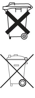 Logo ul reprezentând o pubelă cu roți barată cu două linii în formă de X indică faptul că produsul face obiectul unei colectări separate, la un centru de colectare şi reciclare a produselor