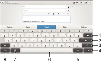 Πληκτρολόγηση κειμένου Πληκτρολόγιο οθόνης Μπορείτε να εισαγάγετε κείμενο με το πληκτρολόγιο οθόνης QWERTY, πατώντας κάθε γράμμα ξεχωριστά ή να χρησιμοποιήσετε τη λειτουργία εισαγωγής με συνεχόμενη