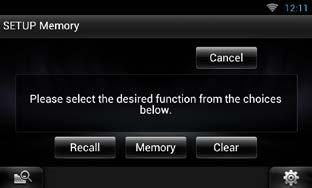 SETUP Memory اتبع التعليمات الموضحة على الشاشة. اتبع التعليمات الموضحة على الشاشة. ]Lock[ )قفل( / ]Unlock[ )إلغ قفل( * لتأمين إعدادات ضبط الصوت وضبط دخل الصوت والفيديو أو إلغاء تأمينها.