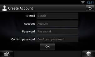 إعداد الحساب 4 المس Account[.]Create 5 أدخل معلومات الحساب. ضبط حساب المالك يمكنك تسجيل حساب مالك للشخص الذي يقوم بإدارة هذا الجهاز. التحضير البد أن يكون لديك اتصال با إالنترنت عبر الواي فاي.