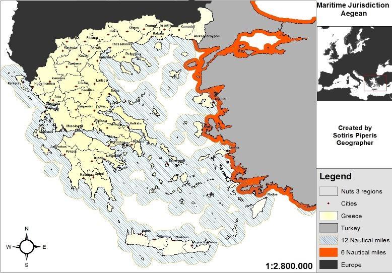 Διπλωματική «Ελληνικός Θαλάσσιος Χώρος : Γεωγραφική προσέγγιση της δυναμικής του με άξονα την ενέργεια» 43,5% των εκτάσεων του Αιγαίου.