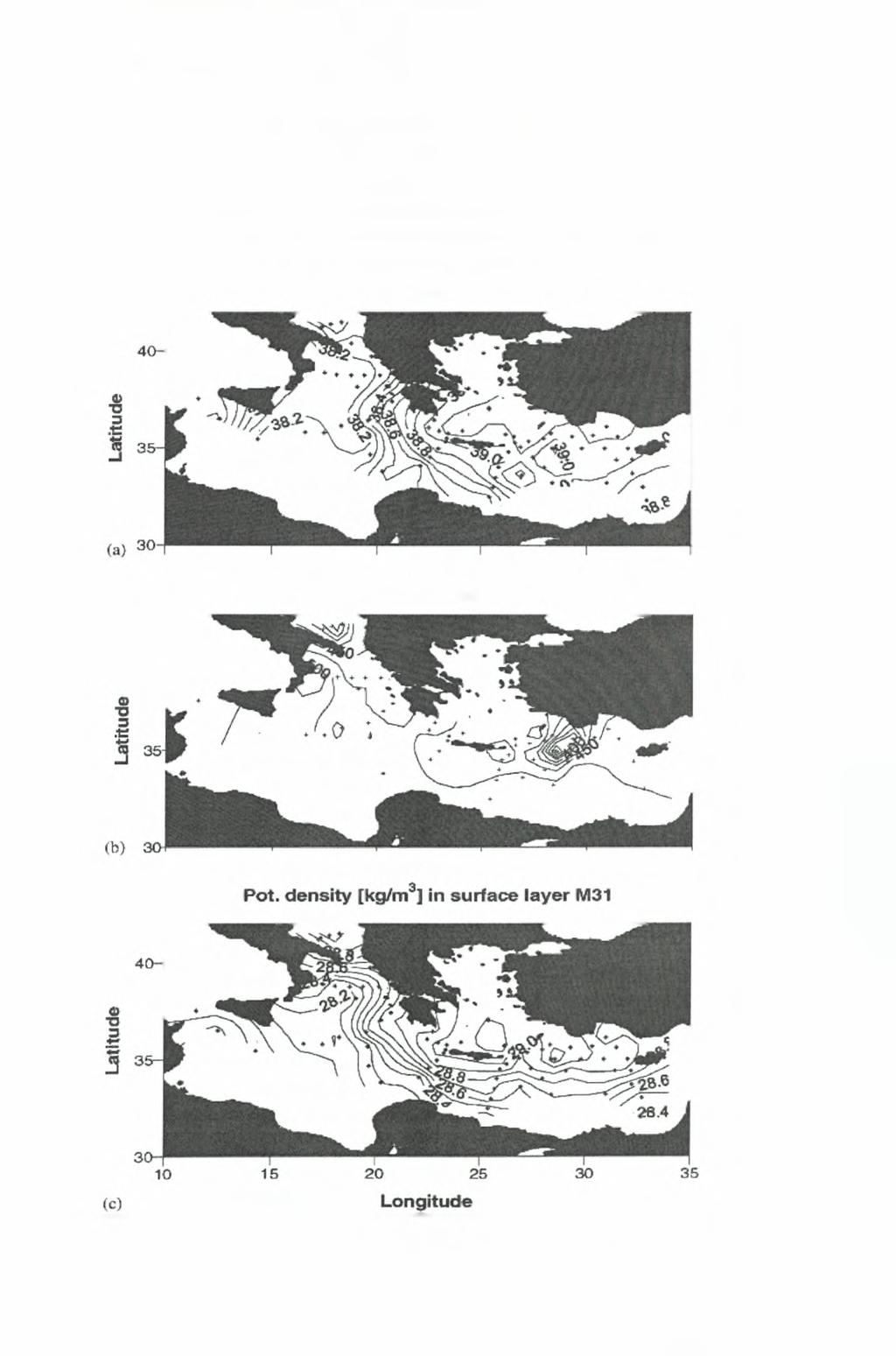 Κεφάλαιο 5-Meteor 95-119- CFC-12 και της πυκνότητας για τους πλόες που πραγματοποιήθηκαν