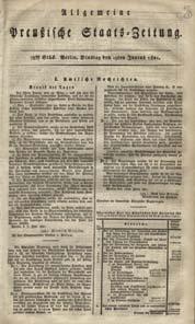 34. Εφηµερίδες 990 991 992 993 994 0990 Allgemeine Preusische Staats Zeitung No. 73, 19 Ιούν 1821.