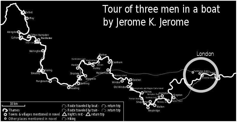 a- Give example of historical places mentioned in the story?