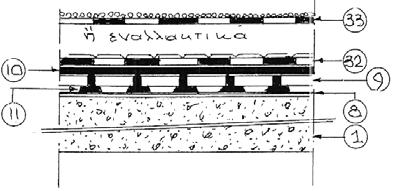 2) - 31. οµοίως όπως 30 αλλά µε αυτοπροστασία κεραµικών κόκκων. Συντελεστές επιλογής L 3, I 3, K 4, Θ 2-32. µεµβράνη οξειδωµένης ασφάλτου όπως 22 σχήµατος 40 µε µεταλλική αυτοπροστασία ( 2.7.2) - 33.
