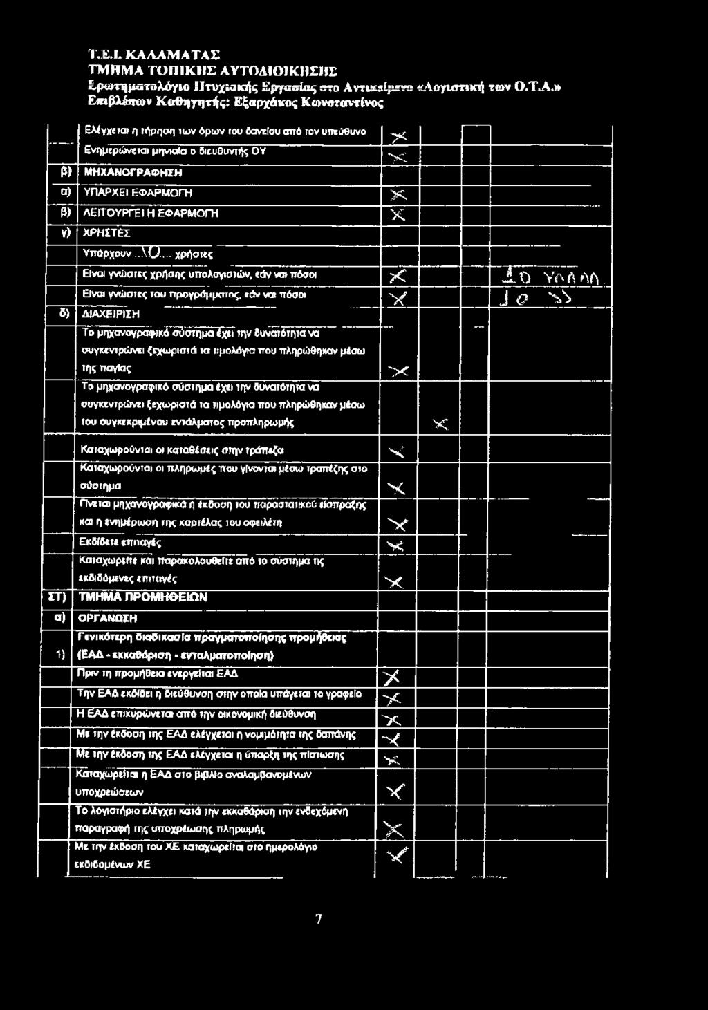 χρήστες Είναι γνώστες χρήσης υπολογιστών, εάν ναι πόσοι Είναι γνώστες του προγράμματος, εάν ναι πόσοι δ) ΔΙΑΧΕΙΡΙΣΗ Το μηχανογραφικό σύστημα έχει την δυνατότητα να συγκεντρώνει ξεχωριστά τα τιμολόγια