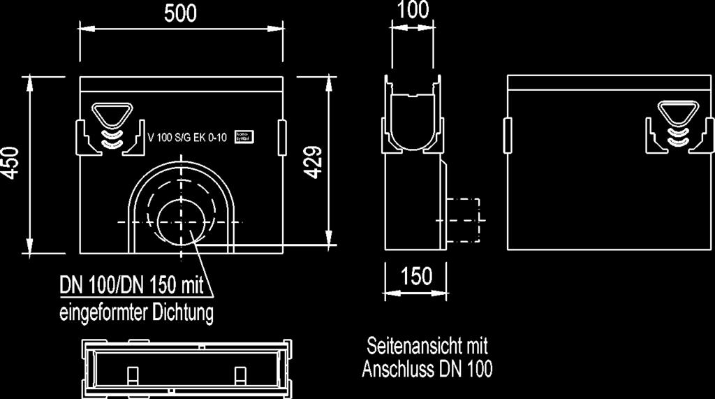 óõëëïãþò óôåñåþí, 50 45 28,40 Ýîïäïò DN 150 12392 ÖñåÜôéï áðü ðïëõìåñéêü ìðåôüí ìå êüäï óõëëïãþò óôåñåþí, 50 60 38,50 Ýîïäïò DN 100 12399 ÖñåÜôéï áðü