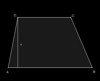 drugog vrha trapeza kraće osnovice, kao na slici (Slika 6.). Slika 6. Posebni slučaj trapeza je pravokutan trapez.