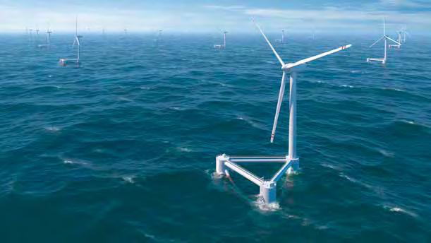 WindFloat Design name Company Manufacturer Substructure Turbine capacity WindFloat Principle Power, EDP, Repsol Vestas Semi-submersible 2 MW (prototype) 5-7 MW (commercial) 2011, Portugal Prototype