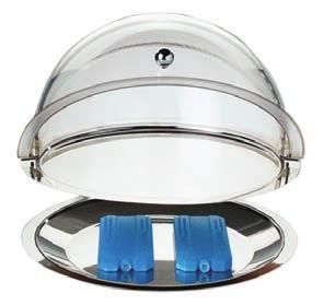 Suitable for presentations with gastronorm serving trays and containers GN 1/1, 1/2, 1/3.