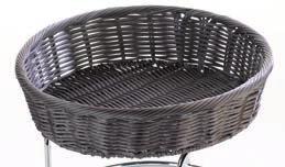 bread basket *3946622 202851 32 x 8cm 24,15 Ψωμιέρα στρογγυλή polyratan Polyratan round bread basket *3946624 202852 18 x 6cm 12,14 Στρογγυλό χαμηλό σταντ / Round