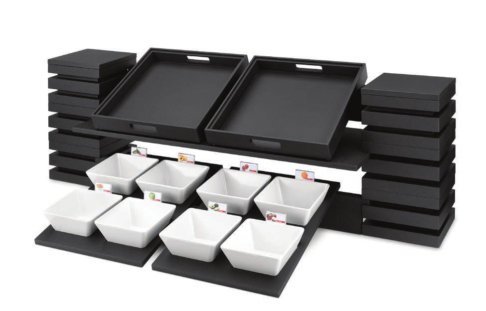 12cm 56,40 «Cubic» τρόλευ μπουφέ 4 x 1/1 μαύρο / «Cubic» black buffet trolley 4 x1/1 *3445674 90490 143 x 75 x 90cm 1.169,00 2 καπάκια περιλαμβάνονται στην τιμή.