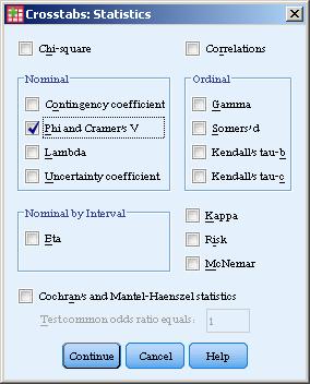 כעת, אם תלחצו על OK (בחלקו התחתון של החלון), יתקבל בחלון ה- output שתי טבלאות. הטבלה הראשונה מציגה את מספר התצפיות שנכנסו לניתוח, ואת מספר התצפיות החסרות.