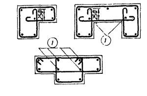 Član 192 Ako su preseci stubova razuđeni, uzengija na konkavnoj strani mora se prekinuti i usidriti u stub. Usidrenje se računa od preseka uzengija i iznosi 25 prečnika šipke uzengije.