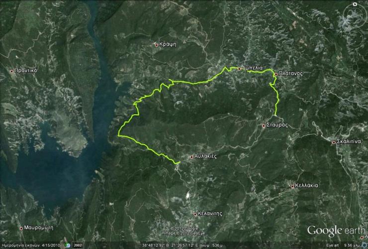 ΟΜΑΔΑ ΕΡΓΩΝ ΚΩΔΙΚΟΣ ΕΡΓΟΥ ΤΙΤΛΟΣ ΕΡΓΟΥ 3.3 3.3.5 Διαδρομή 12: Αύλακιες - Πύργος - Αμπέλια - Σταυρός - Αύλακιες.