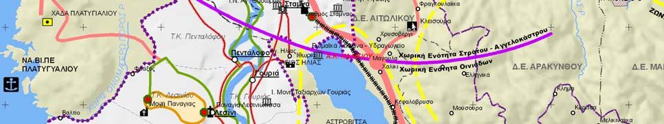 Οι παρόχθιες περιοχές εξυπηρετούνται οδικώς από κάθε όχθη και περιλαμβάνουν εκτάσεις με δενδρώδεις καλλιέργειες και μικρές εκτάσεις δασικής φυτοκάλυψης.