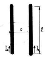 חשב את הכוח הפועל על התיל, אם הוא נתון בזווית בת 30º כלפי קווי הכוח, כאשר ידוע כי הזרם הזורם בתיל הוא 5A.