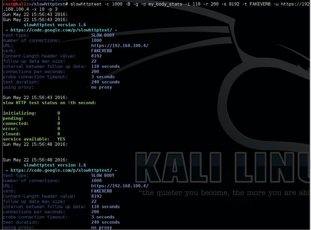 -r: connections ανά δευτερόλεπτο -s: τιμή σε byte του Content-Length header -t: HTTP verb (method, e.g. GET,PORT etc.