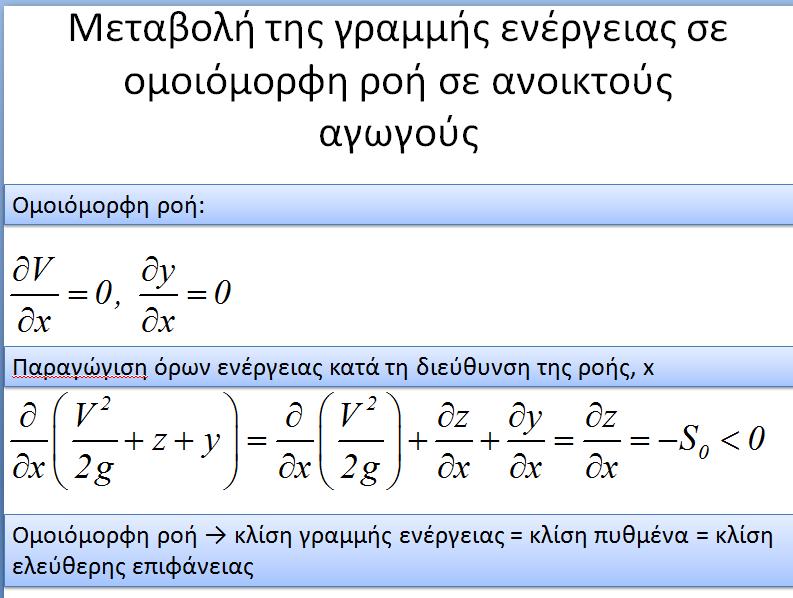 (Τσακίρης, 00) Σε φυσικά υδατορέματα ο συντελεστής Maig έχει πιο μεγάλες τιμές ενώ είναι πιο επίπονος ο προσδιορισμός του.