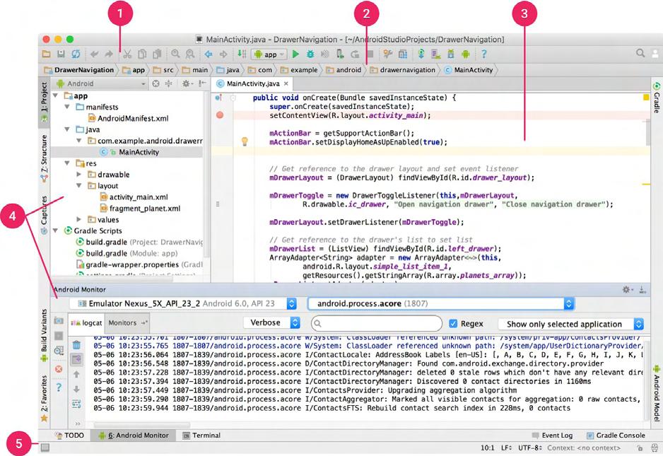 πηγαίου κώδικα, των πόρων, και του αρχείου android manifest.